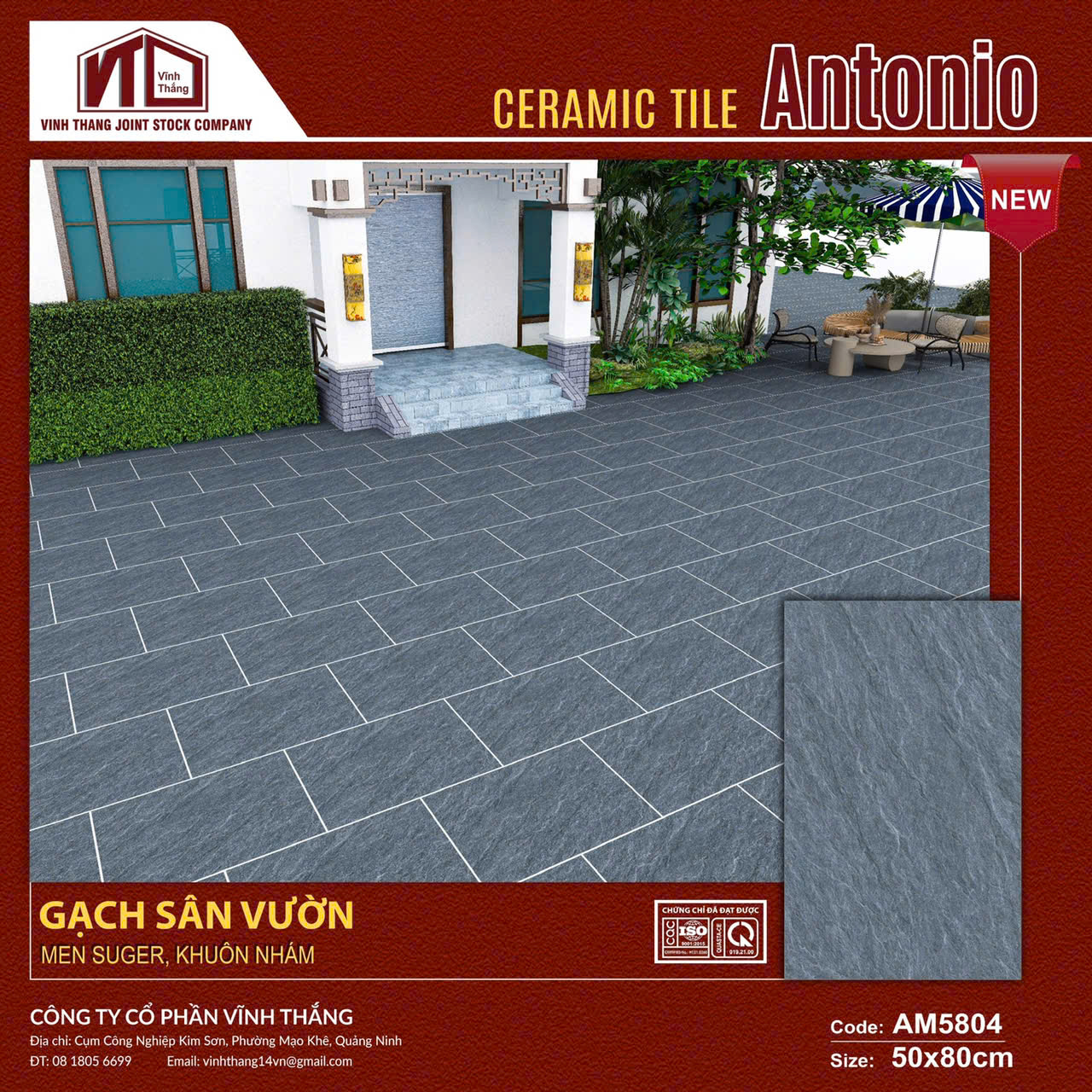 GẠCH SÂN VƯỜN AM5804