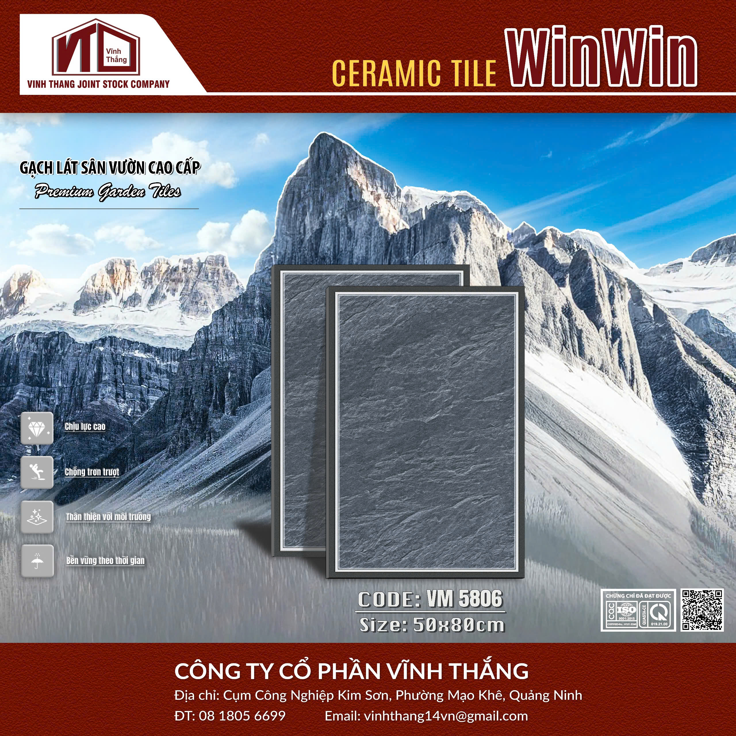 GẠCH SÂN VƯỜN VM5806 🔥