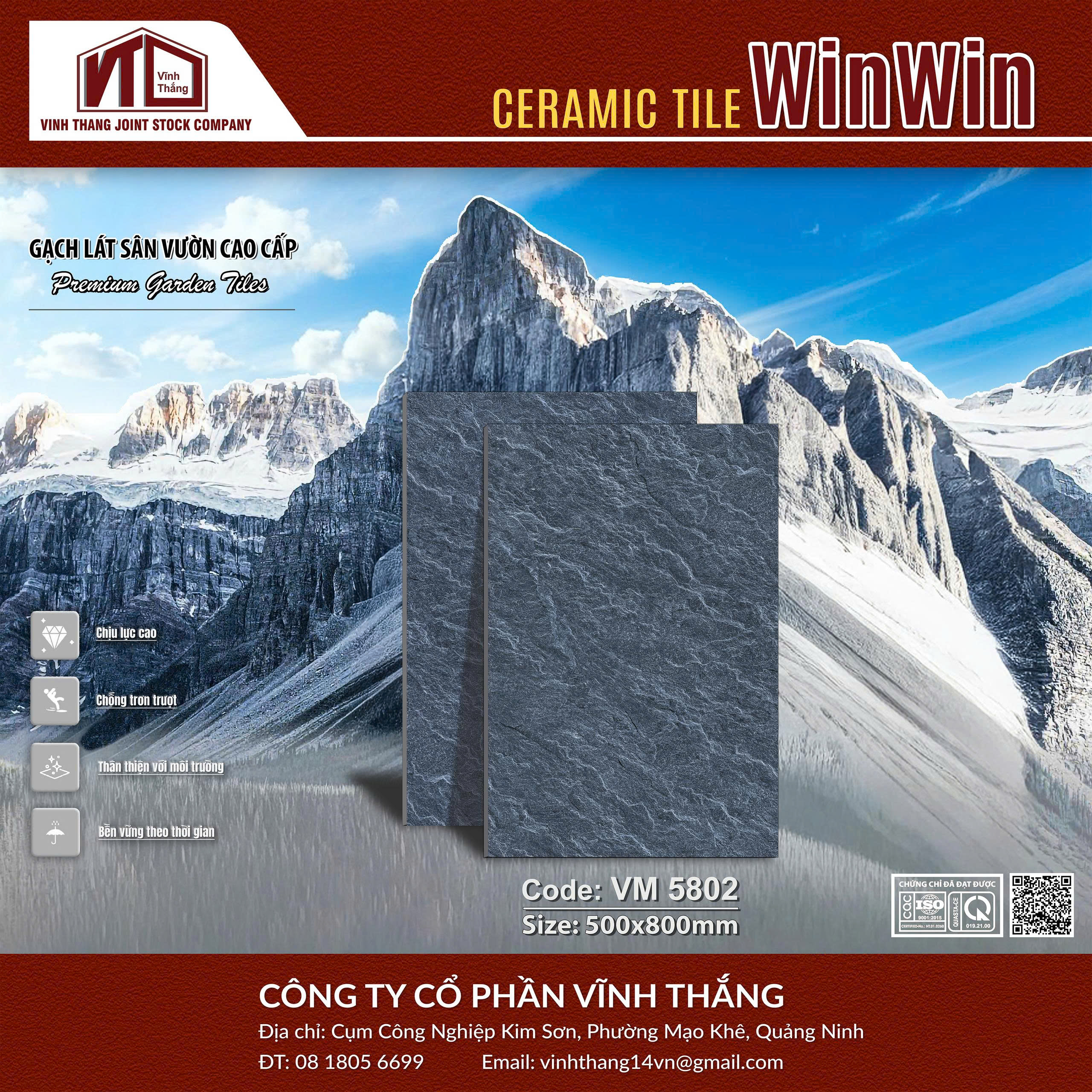 GẠCH SÂN VƯỜN VM5802