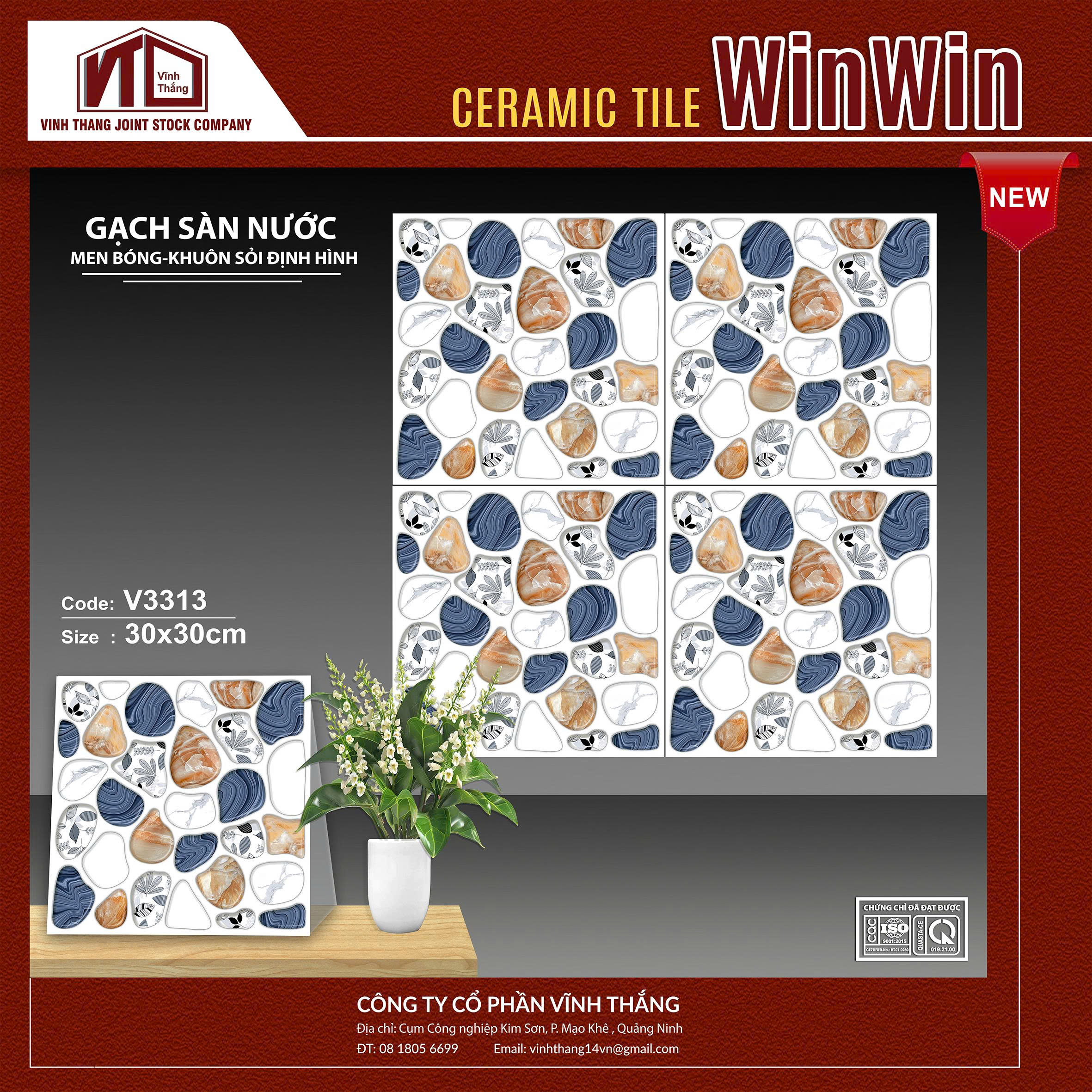 GẠCH SÀN NƯỚC V3313